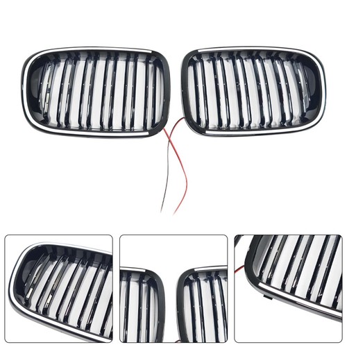 Gloss black front kidney - black,